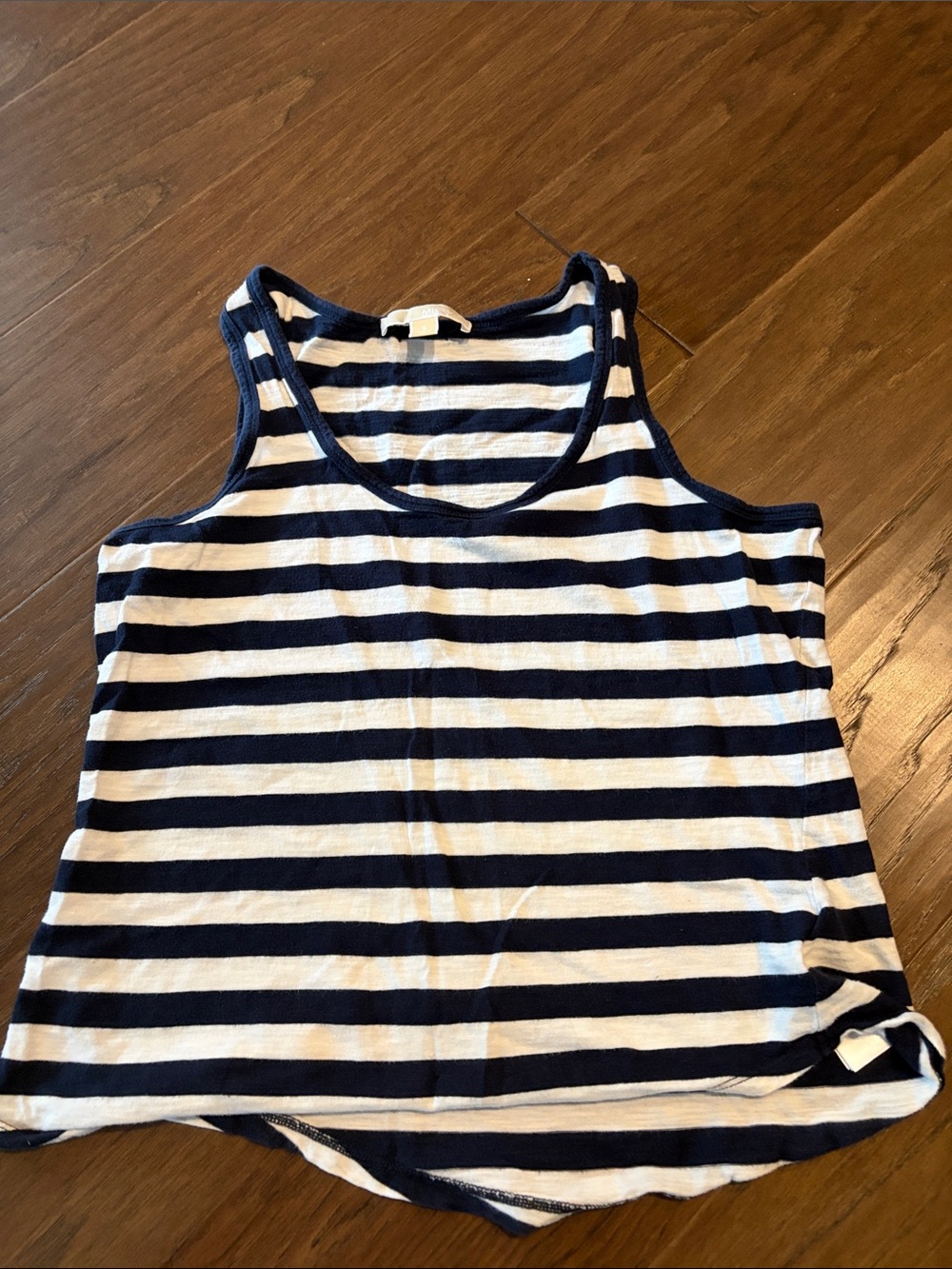 Michael Kors Navy and White Striped Tank